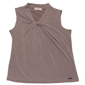 Calvin Klein Women's Sleeveless Gray Shirt S56TM24A NWT Size S